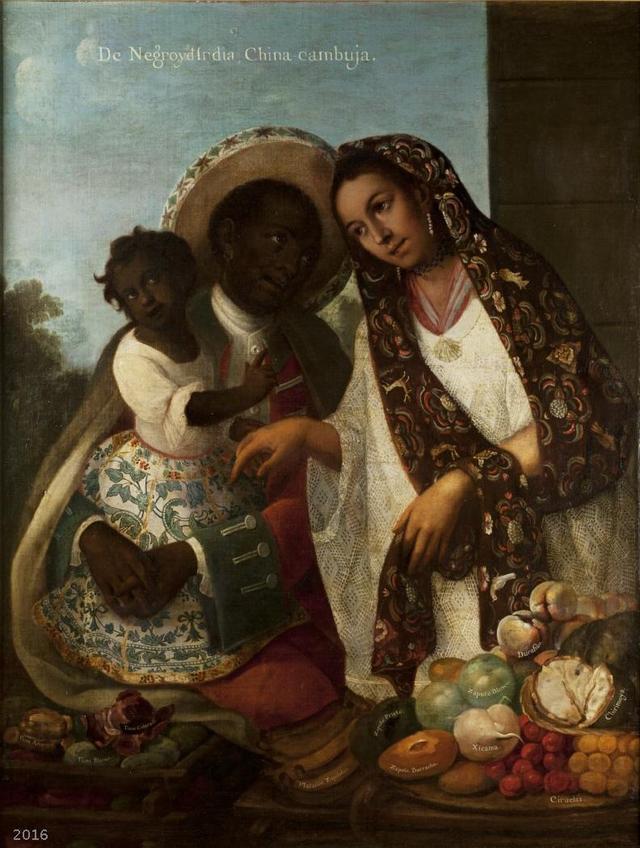 “De negro y de india, china cambuja”, 1763, Miguel... - My 18th century ...