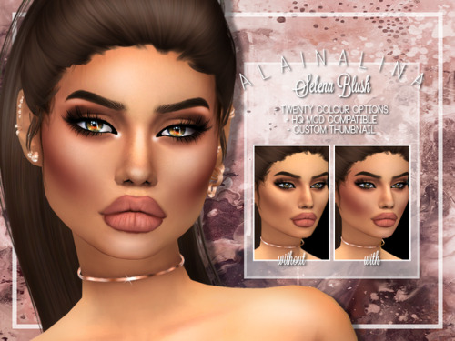 alaina-lina-cc:Selena Blush• Contouring blush• Adds a pretty...