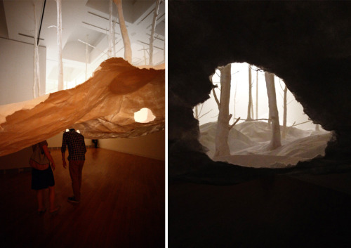 By Takashi Kuribayashi, installed at the Sapporo Art Museum in...