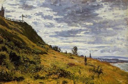 claudemonet-art:Taking a Walk on the Cliffs of...