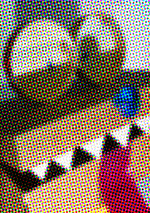 graphic design halftone color halftone monsters