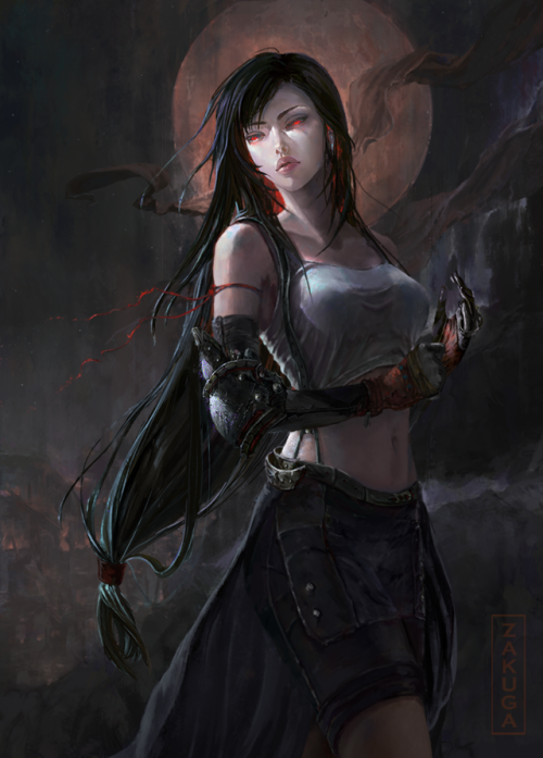 youngjusticer:Just one bad day can break us.Tifa Lockhart, by...