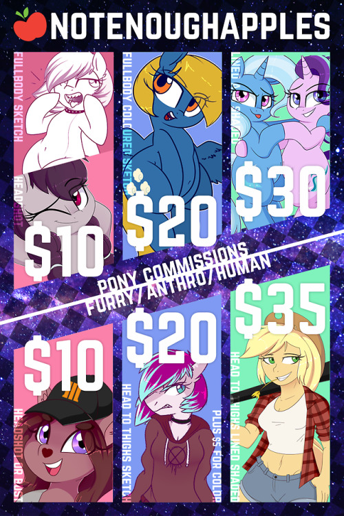 notenoughapples:Opening commissions once again! This time I’m...