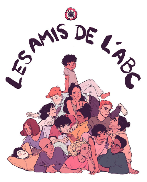 a pile of amis! done for a modern les amis comic i’ll be...