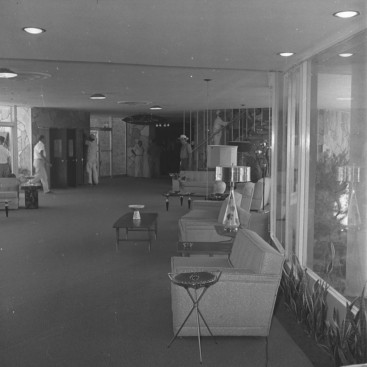 Vintage Las Vegas — Lobby of Moulin Rouge, Las Vegas, May 22, 1955....