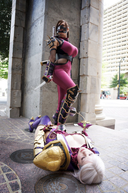 love-cosplaygirls:Soul Calibur - Taki beats Ivy (by...