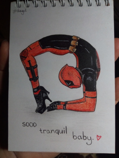 lonestrangeintrovert:#inktober #tranquil #deadpool #art...