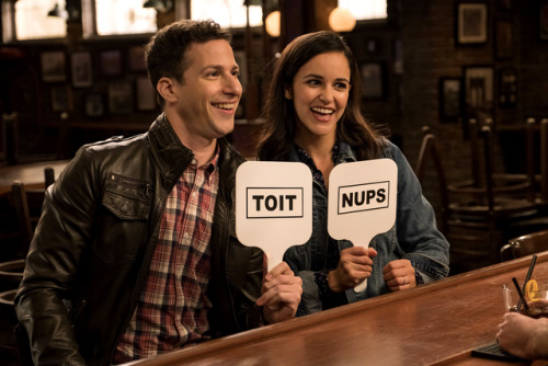 b99:Jake and Amy in “The Venue” airing Tuesday, Nov. 14