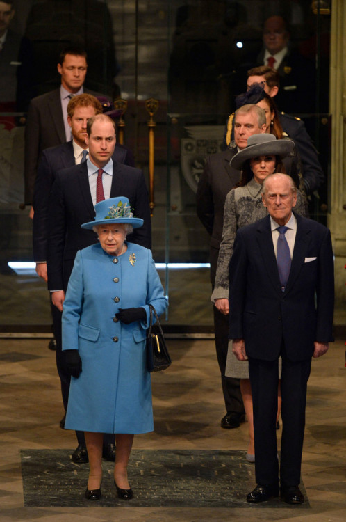 royalwatcher:The British Royal Family attended the annual...