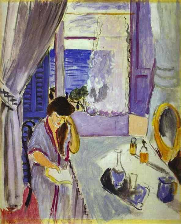 Interior, Nice (1919). Henri Matisse (French, 1869-1954). Oil on canvas. The Barnes Foundation.
Matisse crafts a scene of a sensuous woman reading while seated in a comfortable, light-filled interior setting that provides a lovely, intimate view of...