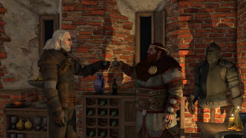 jackjackaj:Geralt invited Crach to his place, where they were...