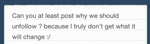 I deleted all the content off my blog so Tumblr couldn’t...