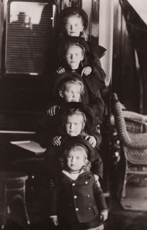 romanovsonelastdance:The Children of Nicholas II aboard the...