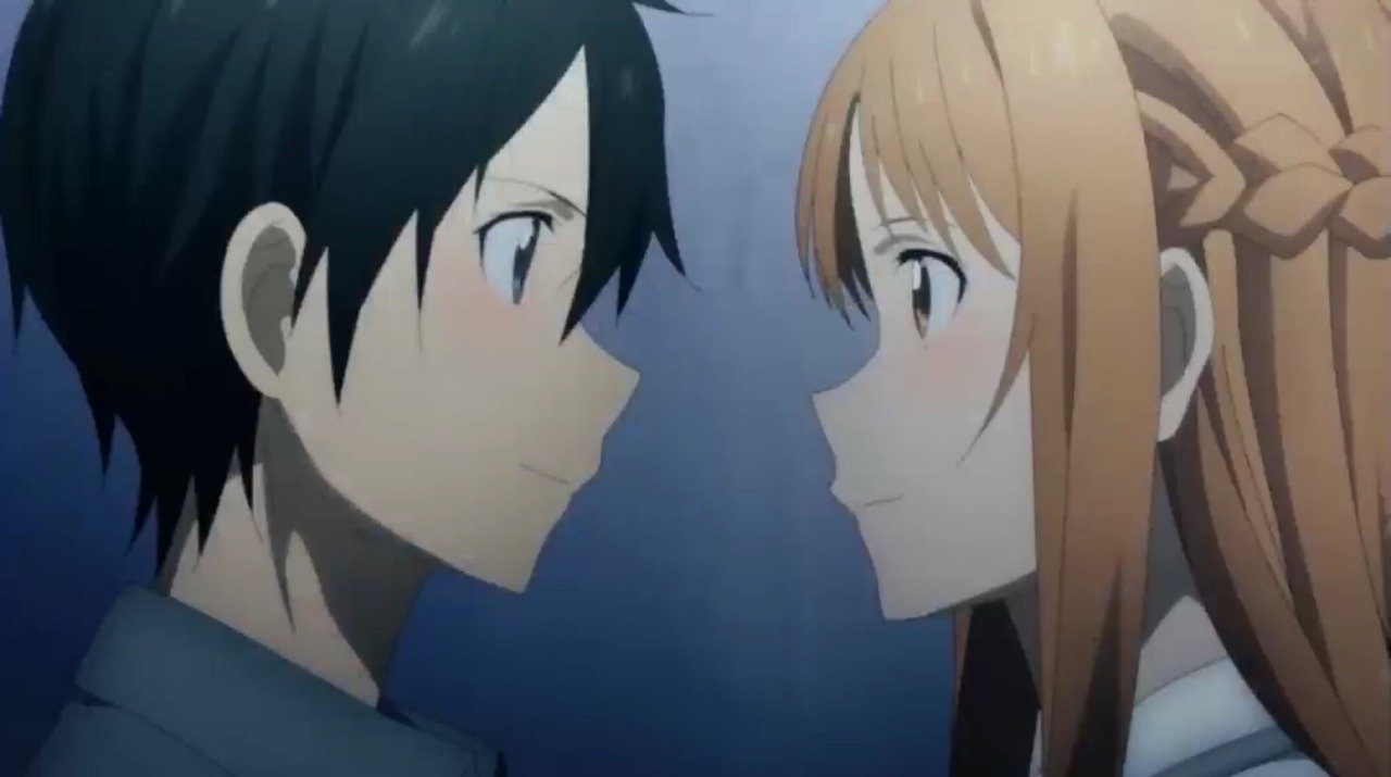 Love is Real — Kirito and Asuna Kiss - Sword Art Online...