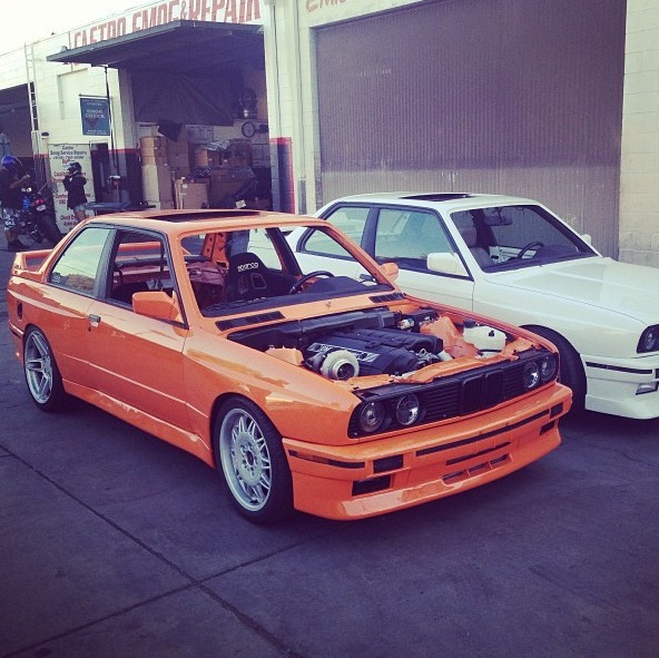 OceanFans | Frank Ocean’s bmw m3 e30’s both with turbo s52’s.