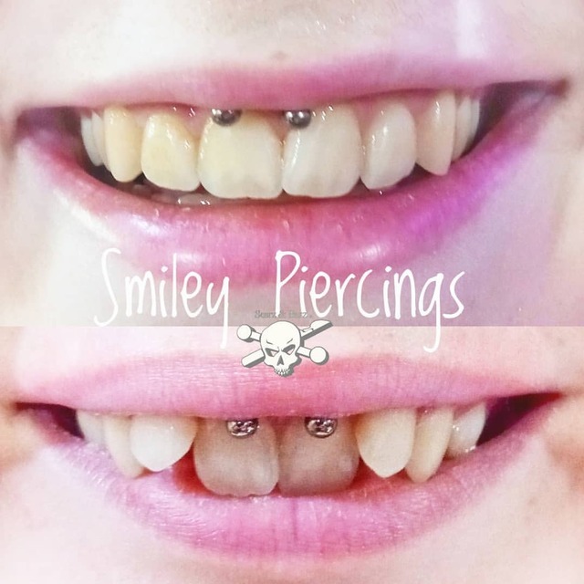Poz Piercer Scarz And Barz — Fresh Freehand Smiley Piercings