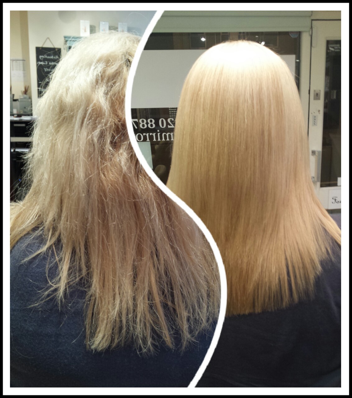 Four Mirrors Used Yuko And Ats System Bleached Hair