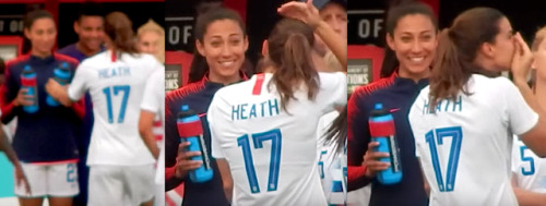 sugarfile:flirting while handing Tobin a water bottle in 2015...