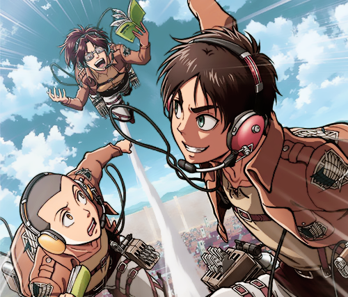 uttsukushi:       Shingeki no kyojin radio CDs covers