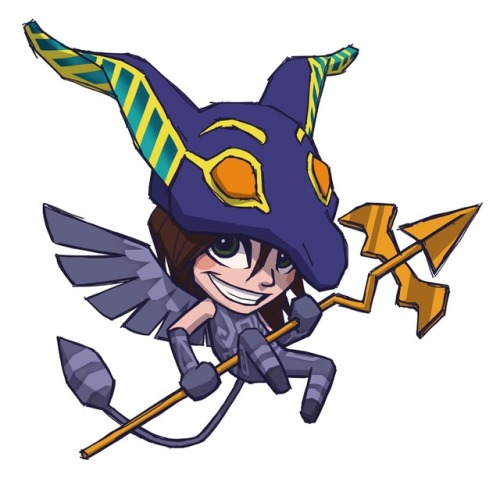 My imp avatar from the 3DS game Miitopia, which is a shockingly...