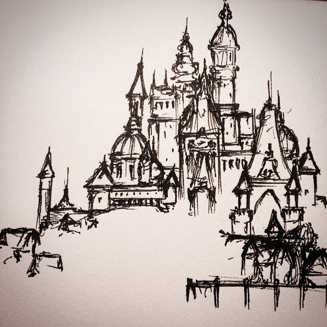 Art By Howie — #Disney #art #drawing #sketch #castle #tangled...