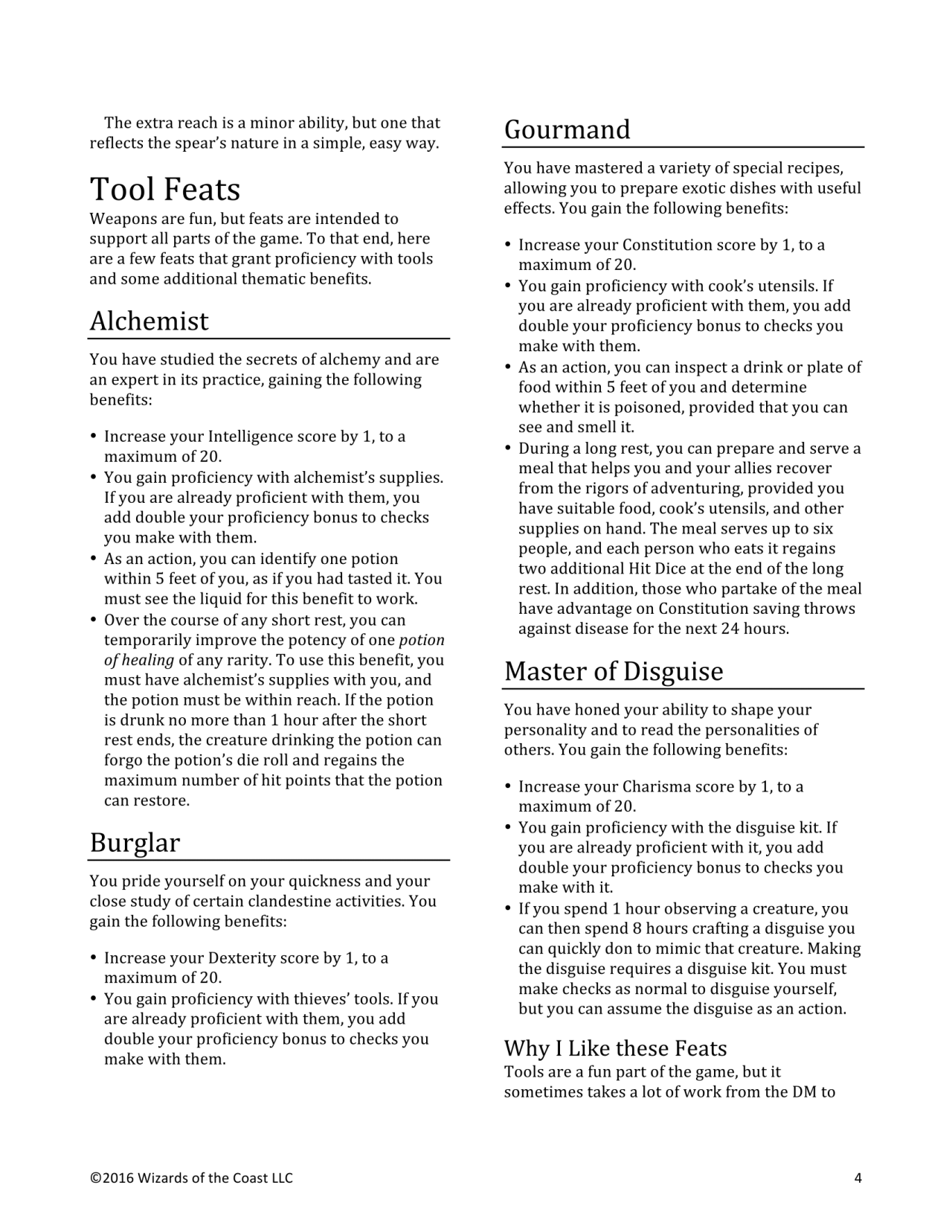 Dnd 5e Homebrew Unearthed Arcana Feats By