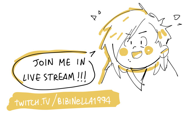 gonna stream for a lil while! http://twitch.tv/bibinella1994