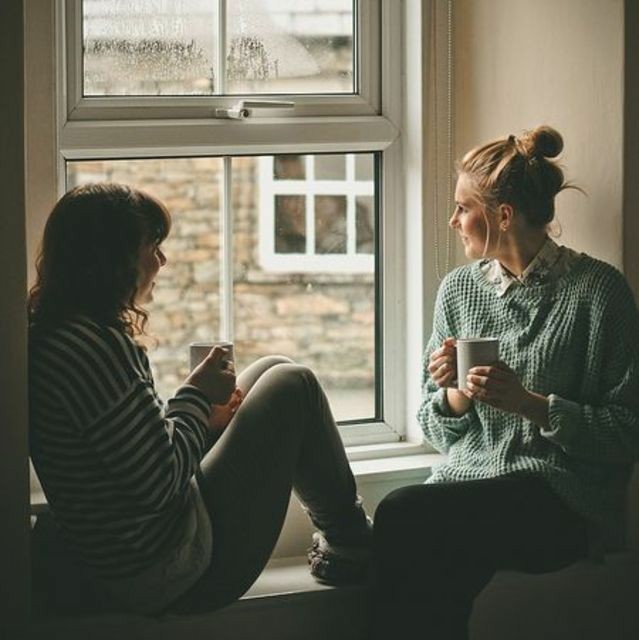 lgbt aesthetics — lesbian couple moodboard with coffee shop and...