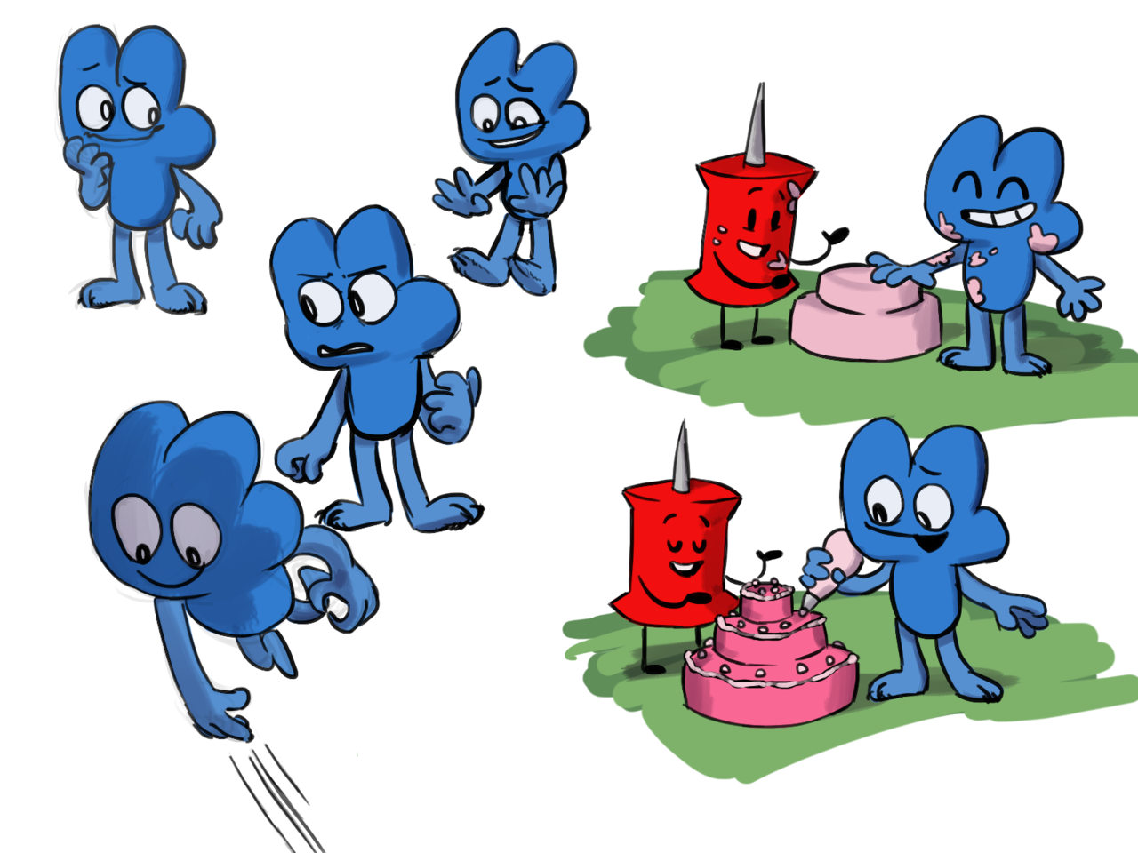 Бфб фанфики. Фоур BFDI. BFB two x four. BFB four and x. Фоур БФБ арт.