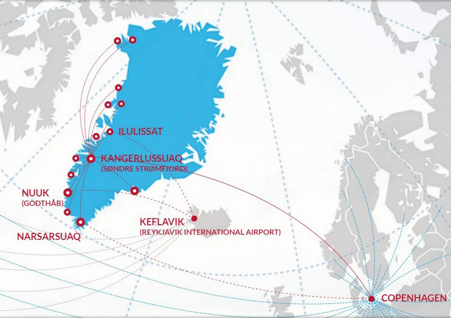 Аэропорты Гренландии на карте. Гренландия на карте. Города Гренландии на карте. Столица Гренландии на карте.