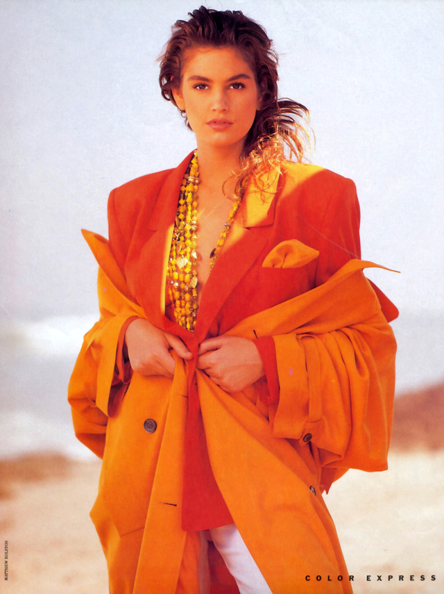 Cindy Crawford, 1987 from http://uneasy.in/2BAw2xU - Yesterday's Girls