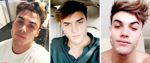 punishmedolans:grayson x selfies