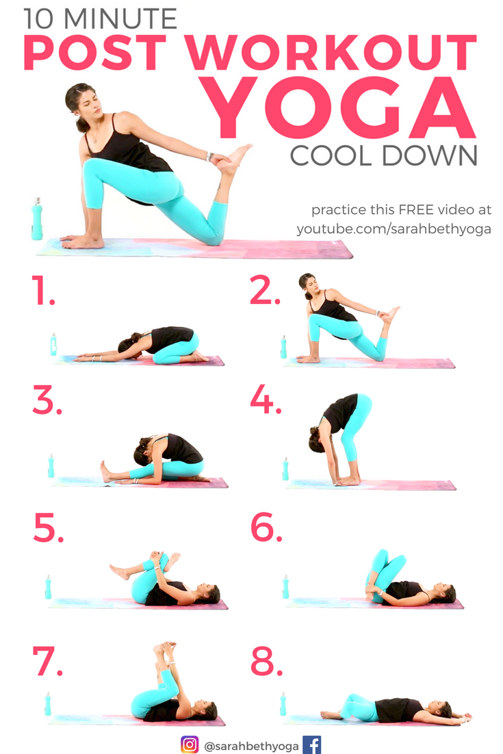 10 minute Post Workout Yoga Cool Down Legs &...