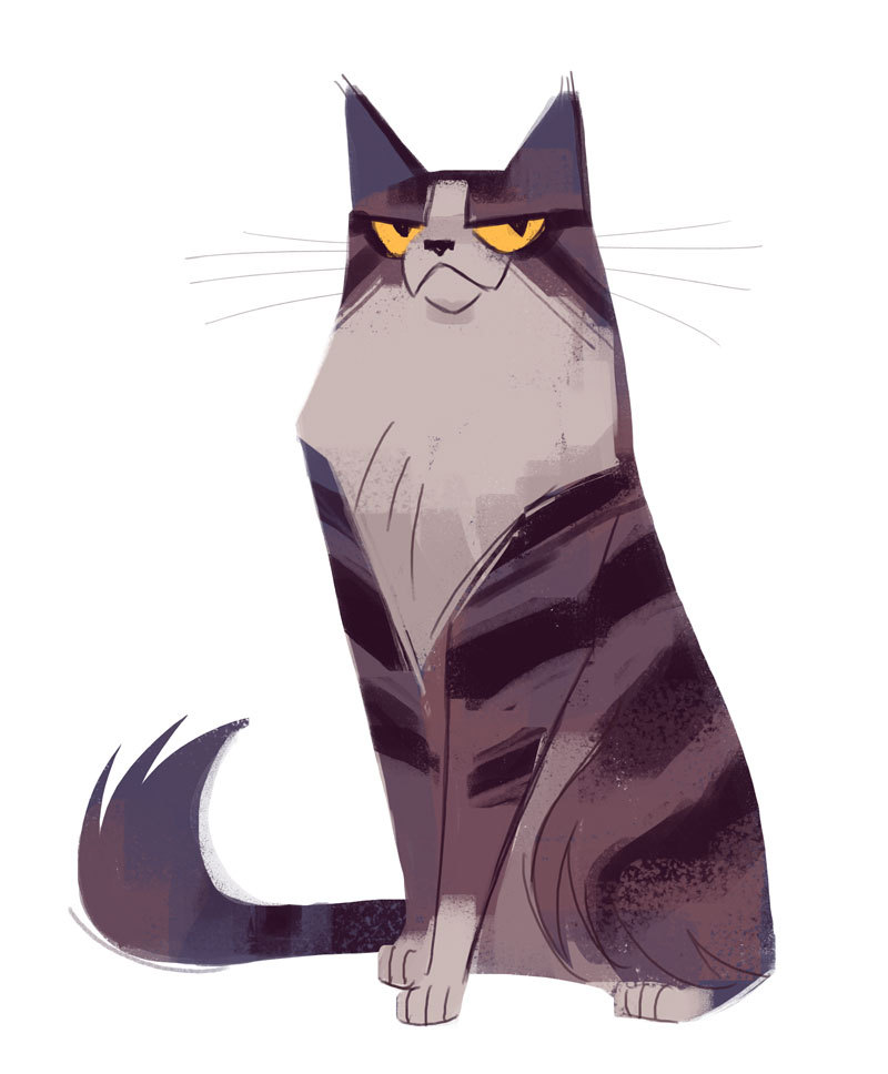 Daily Cat Drawings — 534: Sitting Cat