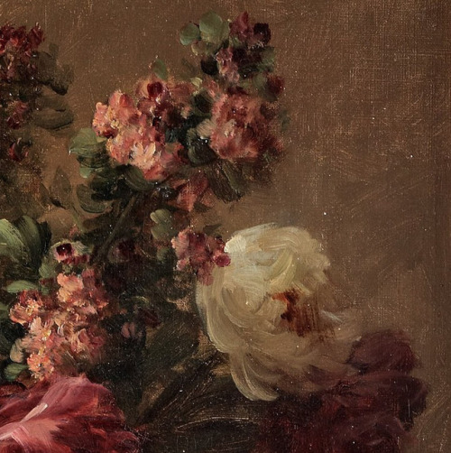 inividia:Still life with peonies (detail) Eugène Petit