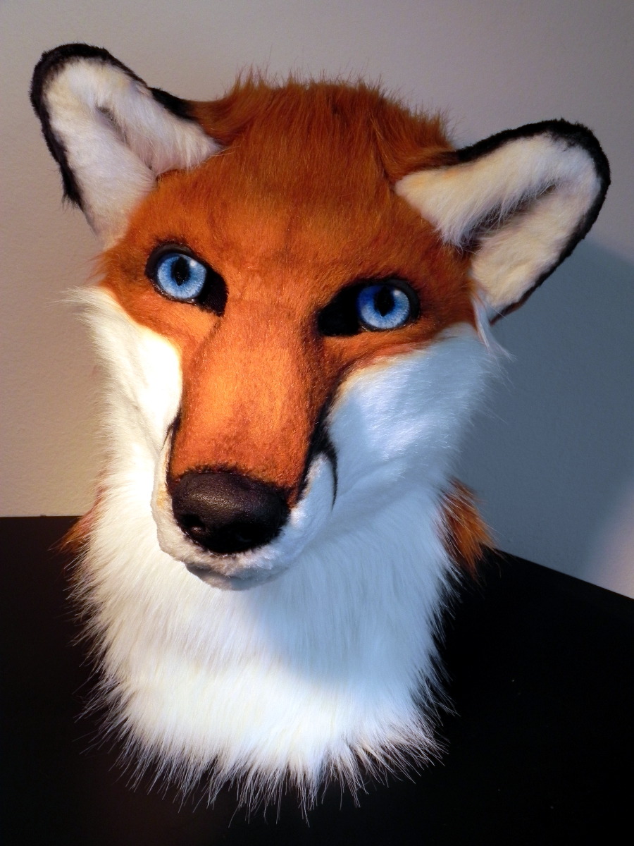 Chaosthief's Fursuits, realistic red fox mask completed mid august. Base...