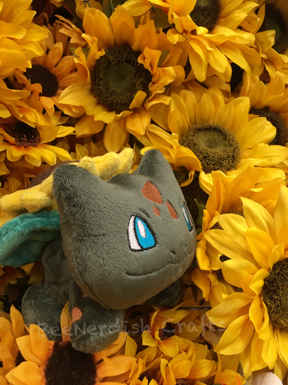 sunflower bulbasaur plush