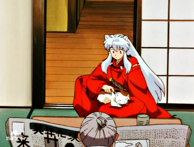 inuyash-a: Inuyasha + Kagome’s Cat Buyo