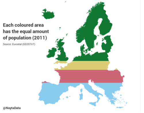 datarep:Population distribution in Europe