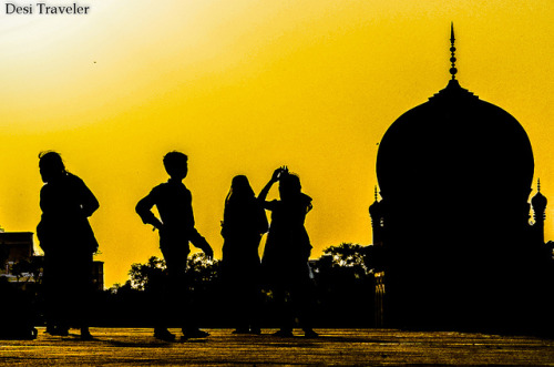 Qutub shahi tombs hyderabad sunset india travel black and white