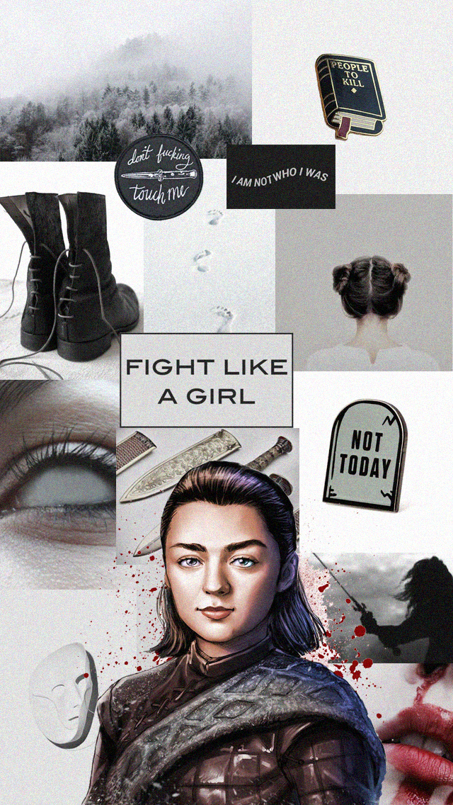 Make Your Wish Lockscreens Collage Game Of Thrones Arya Stark