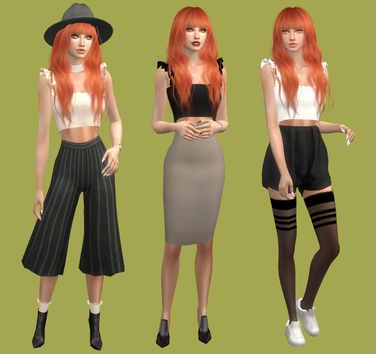Unbetitelt — tammy-sims: LOOK.52 || ONE TOP THREE OUTFITS ...