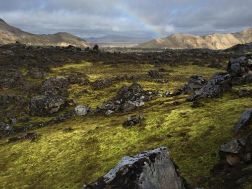 exploreelsewhere:Caught a rainbow beyond a field of Obsidian,...