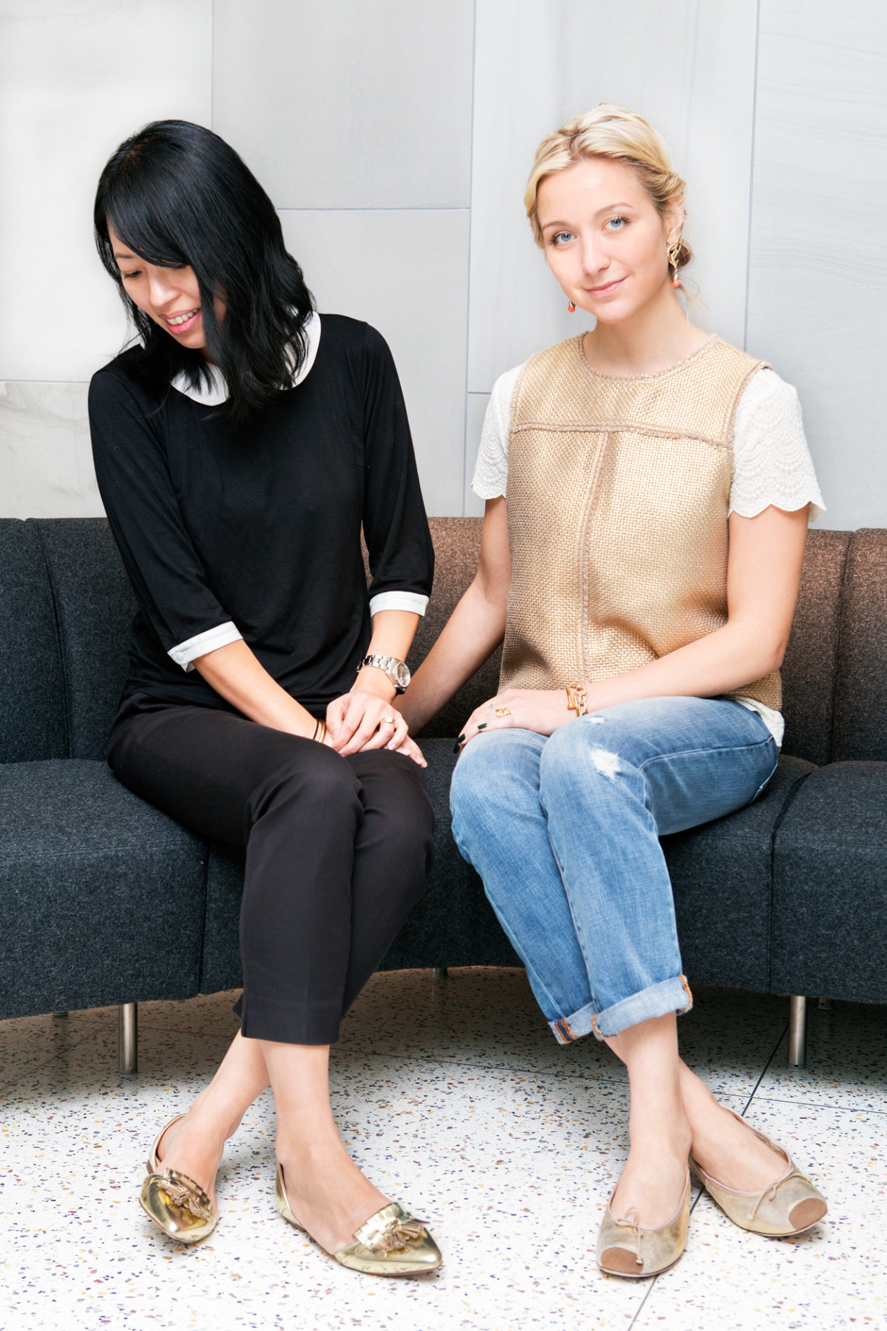 Yes, You Can Wear Metallics to Work! When Digital News Editor Hana Asbrink (left) and Editorial Assistant Anna Hecht arrived at work this A.M. in gilded shoes, we knew we’d spotted an InStyle office trend a-brewin’ for spring. Let these trendy...