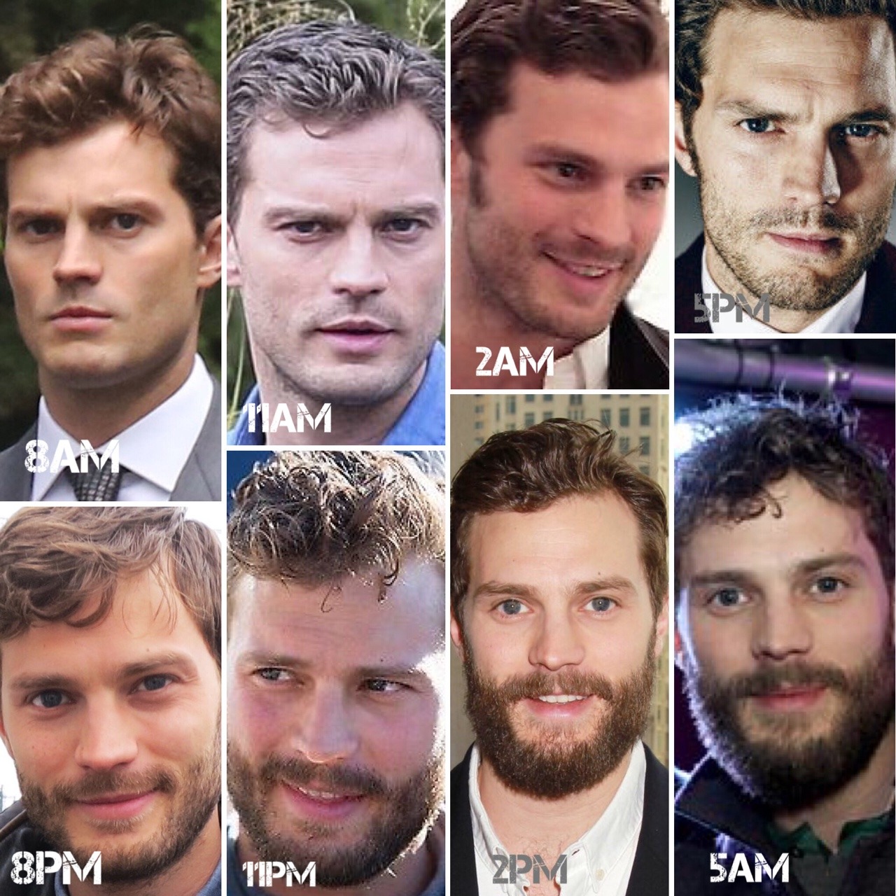 Jamie Dornan Canada - The 24h evolution of Jamie’s beard.