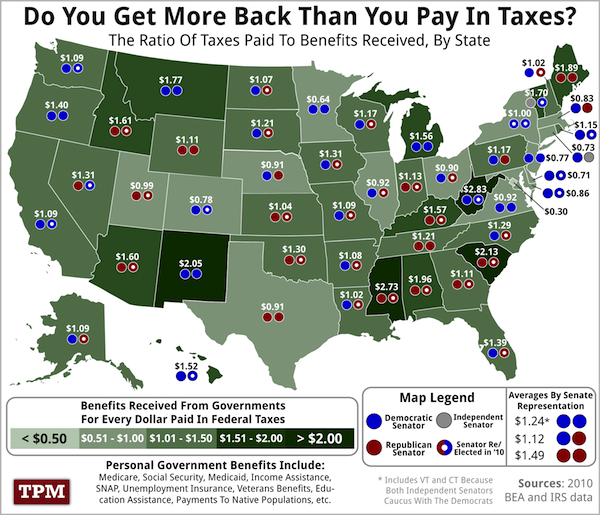 How Much States Receive From The Federal Maps On The Web 1645