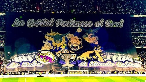 salehmadridista:Real Madrid fans Tifo [The capital belongs to...