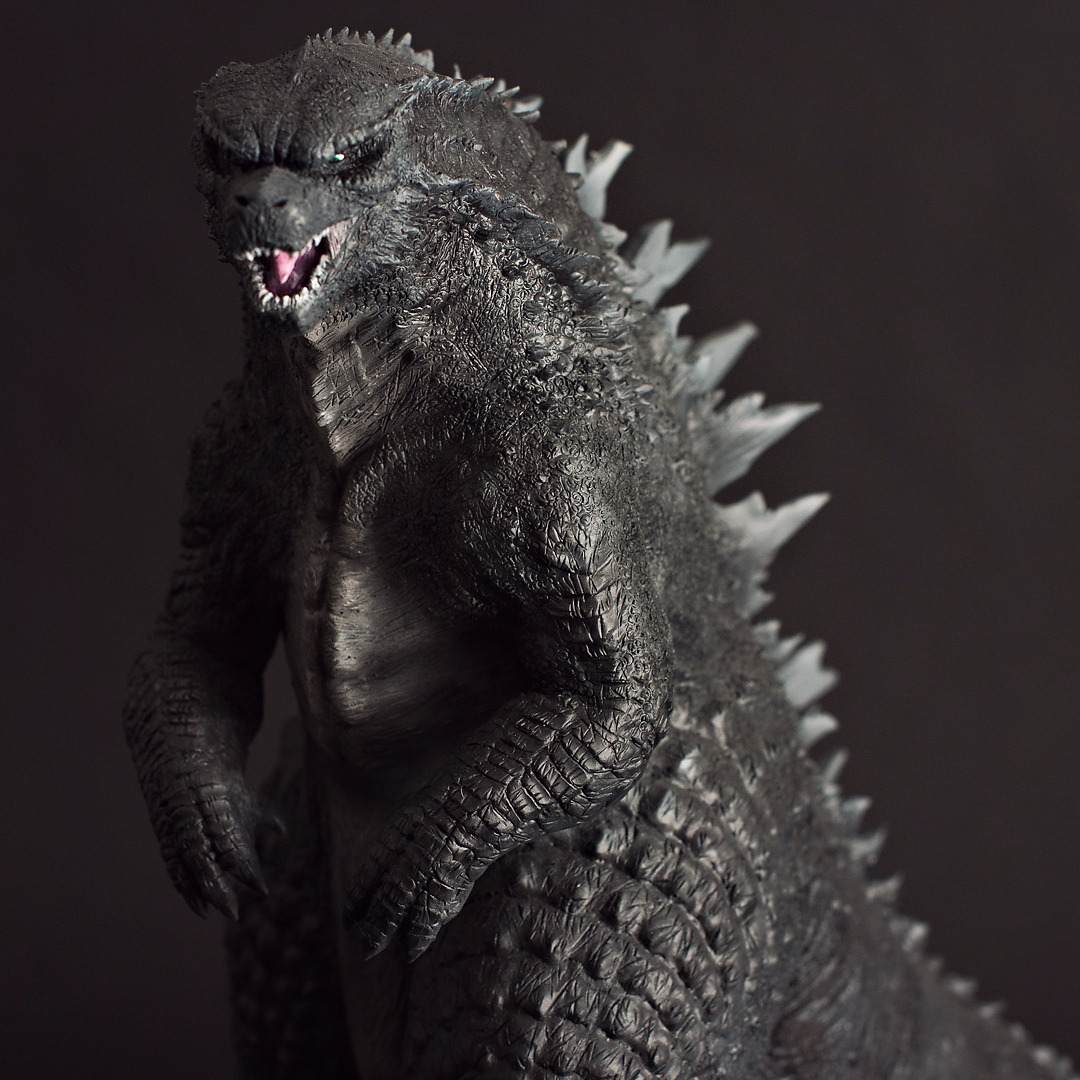 LEGENDARY BACKSTORY — Early Godzilla concept maquette. Statue by Hector...