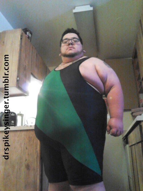 drspikeysinger:Me in a singlet Feb. 2012 before I started...