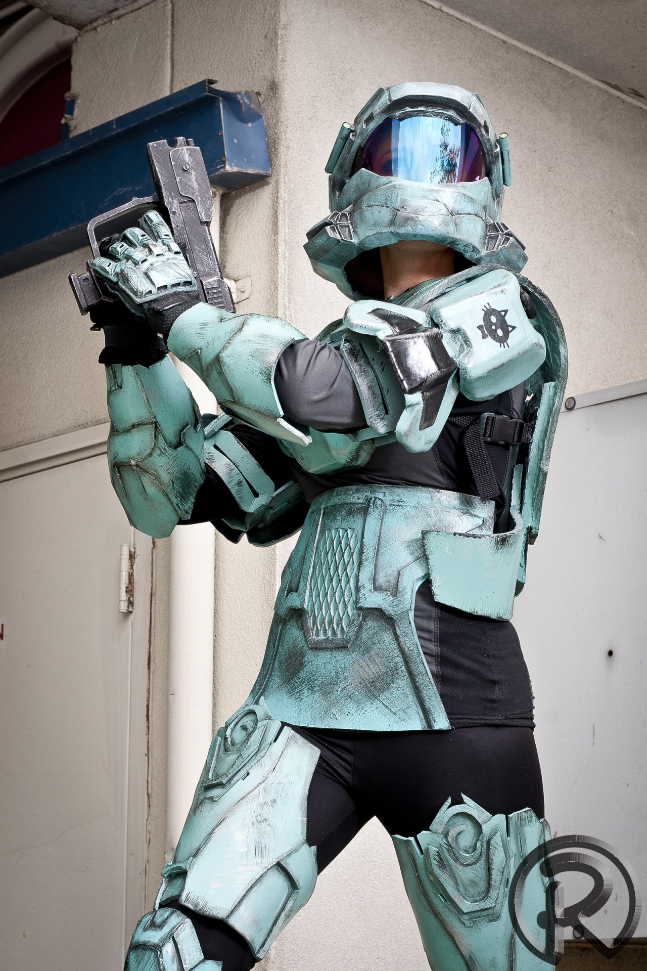 Halo Spartan Costume made by Ashley Hay with help... • HEY ASHLEY!